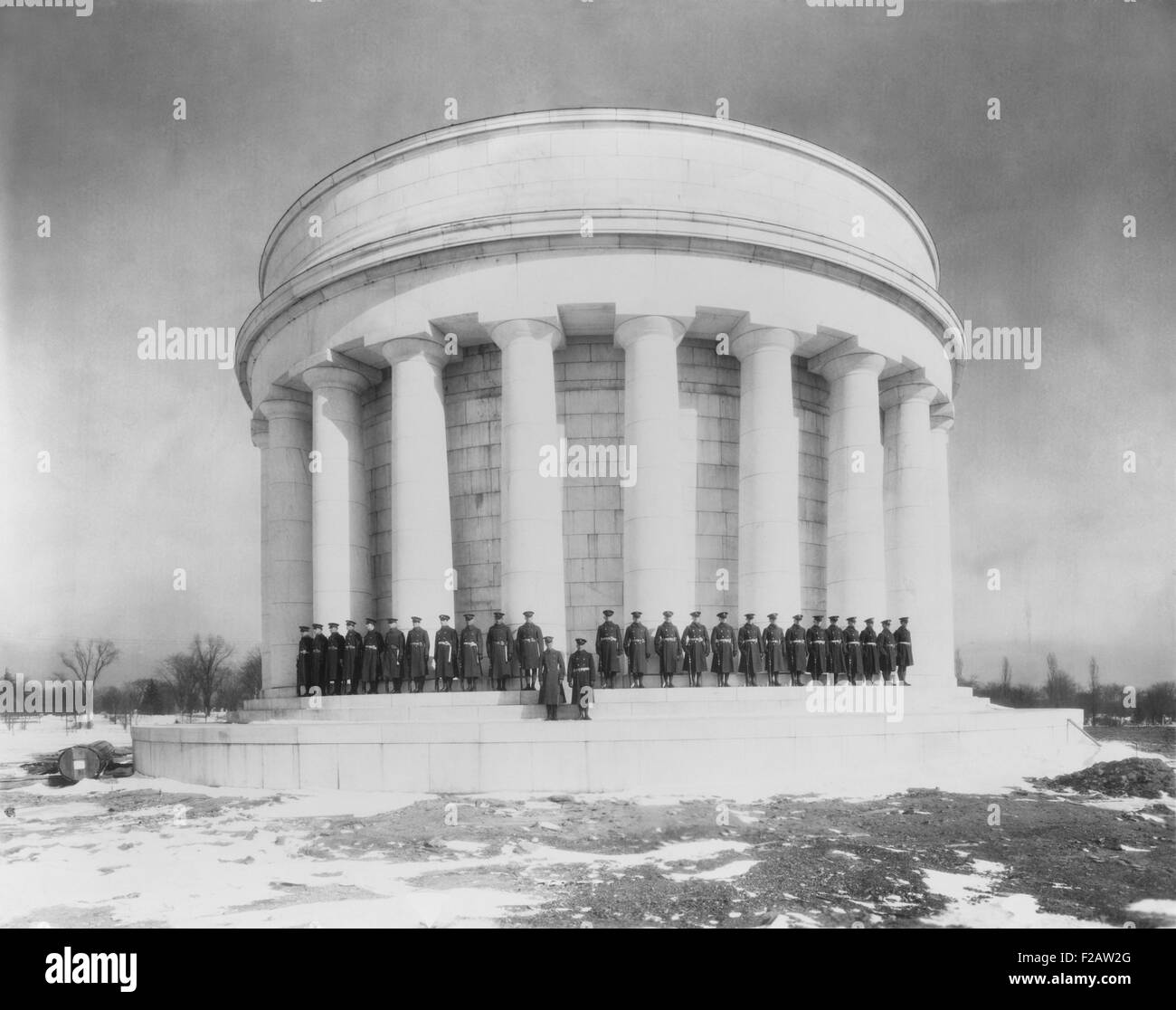 El presidente Warren Harding y su esposa Florence están enterrados en la tumba de Harding, Marion, Ohio. El Harding Memorial Association recaudó $978,000 en donaciones de más de un millón de personas para construir a la tumba, en 1926-27. El Harding Memorial dedicación se retrasó hasta 1931 por el escándalo de la cúpula de la tetera escándalo. (CSU 2015 11 1473) Foto de stock