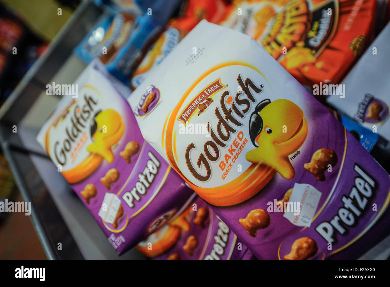 Pretzel. Goldfish Baked snack crackers de Pepperidge farm galleta