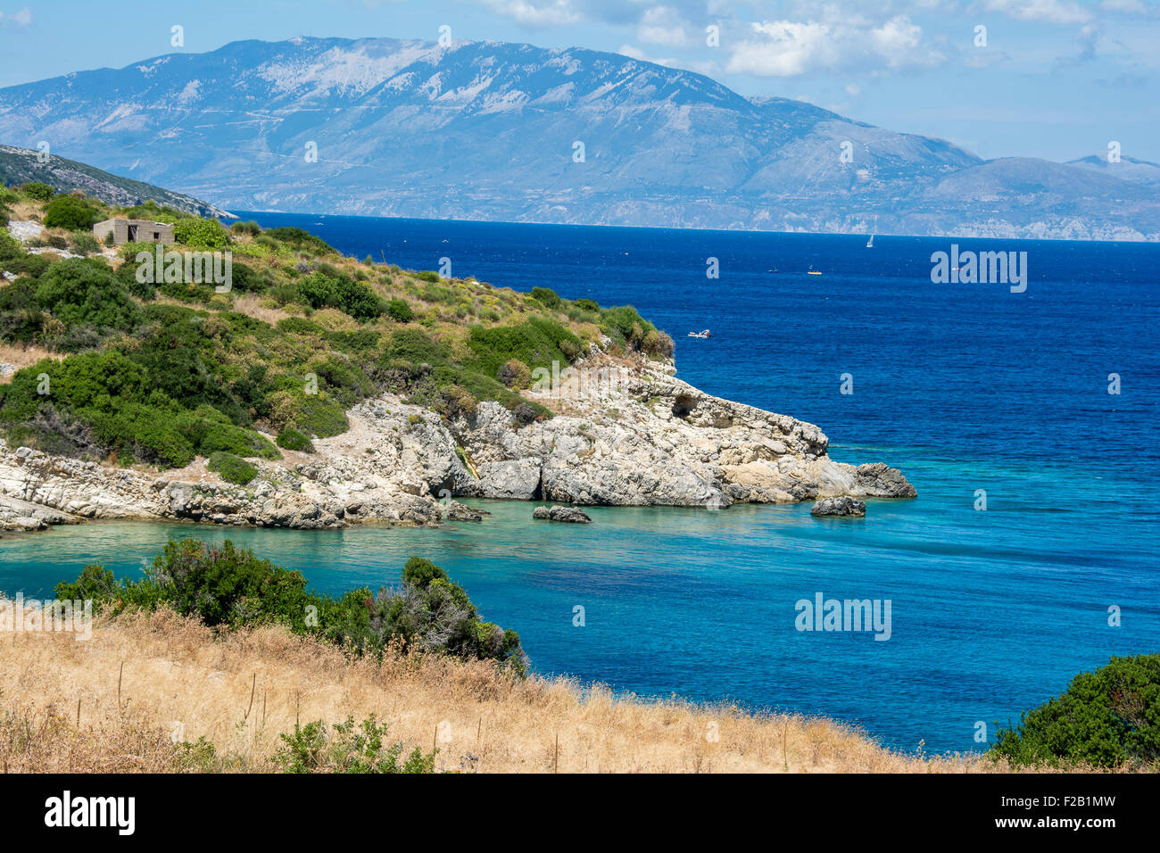 Costa de Zakynthos, Grecia Foto de stock