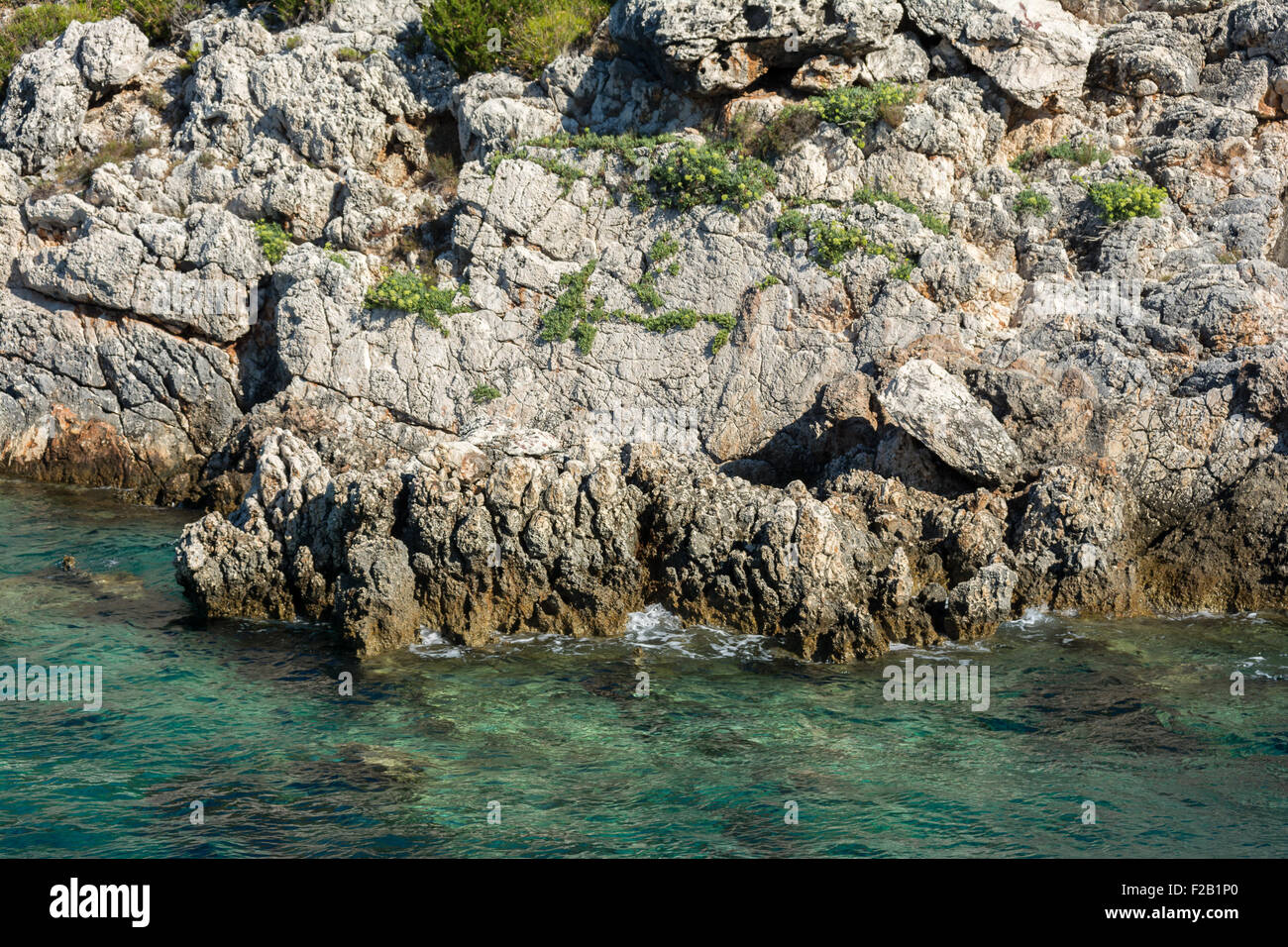 Costa de Zakynthos, Grecia Foto de stock