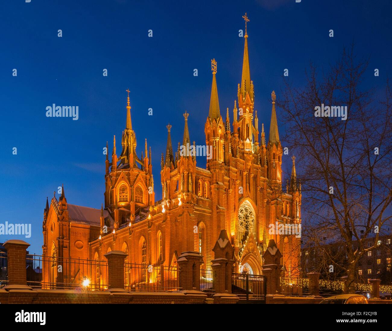 Rusia, Moscú. La Catedral de la Inmaculada Concepción de la santísima