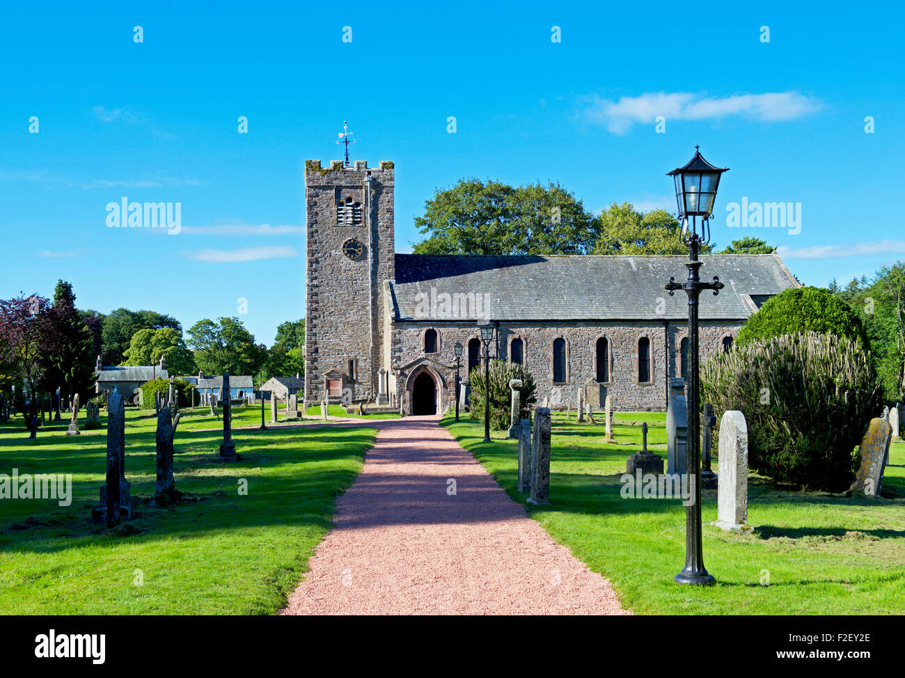 La iglesia de St Oswald, Ravenstonedale, Cumbria, Inglaterra Foto de stock
