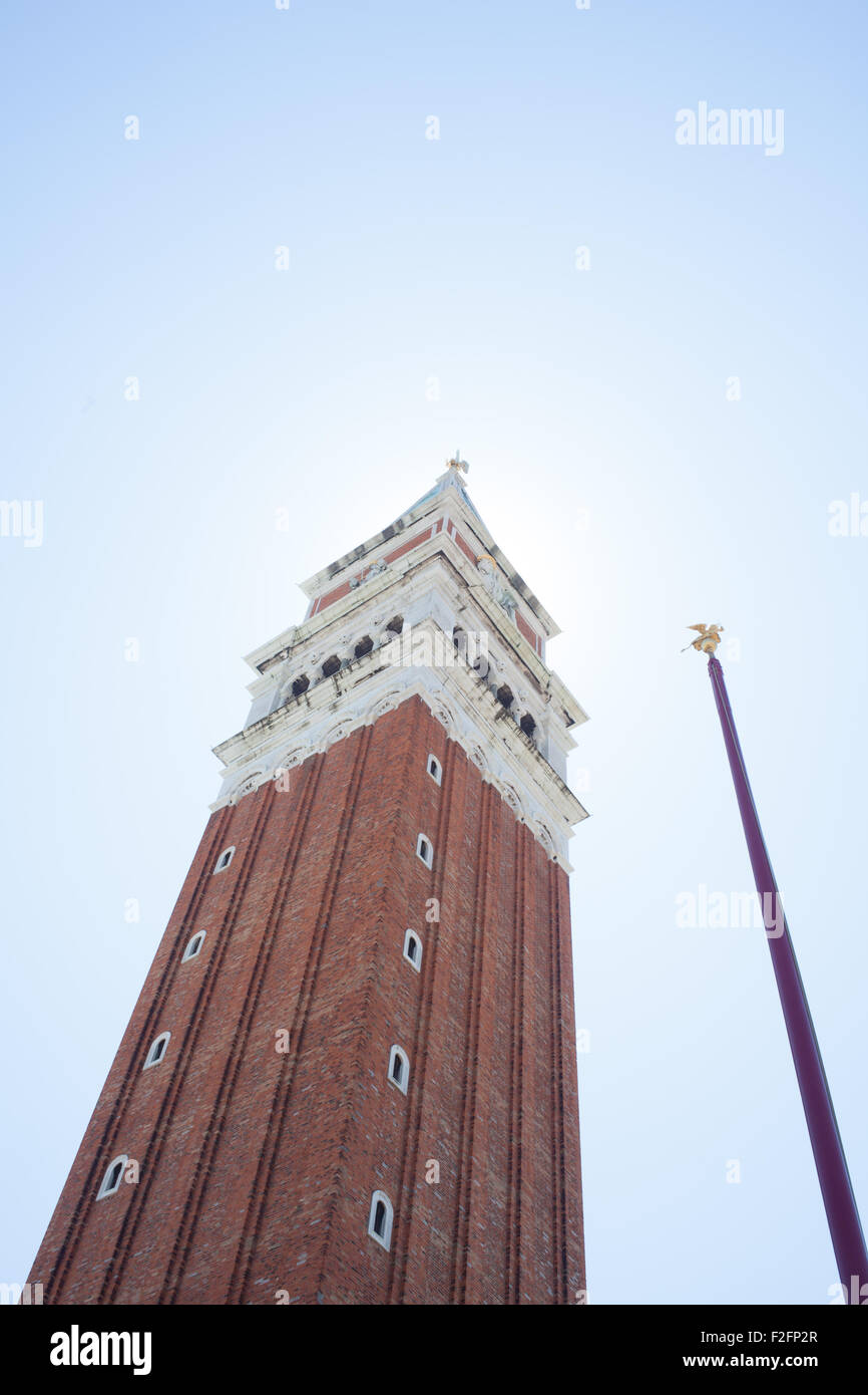 Vista del campanario de San Marco, Venecia Foto de stock