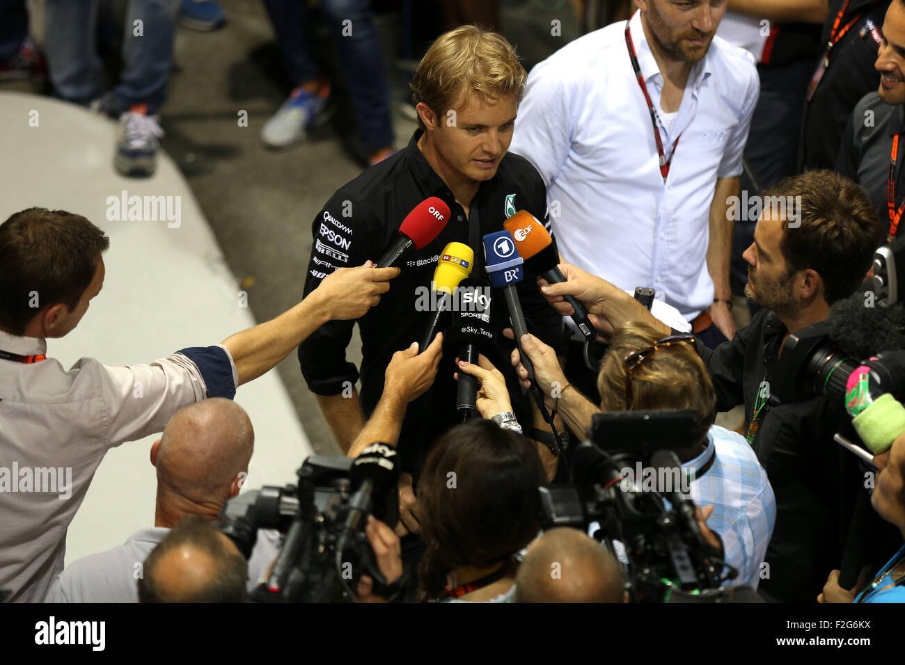 Automovilismo: Campeonato del Mundo de Fórmula Uno FIA 2015, Gran Premio de Singapur, #6 Nico Rosberg (GER, Mercedes AMG Petronas Formula One Team), Foto de stock