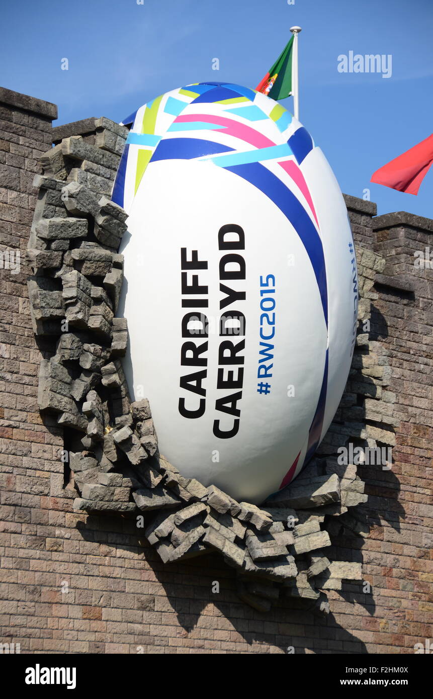 Cardiff Rugby World Cup 2015 Final Foto de stock