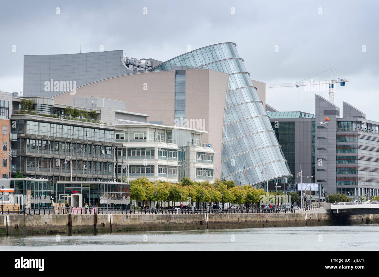 El Centro de Convenciones de Dublín (CCD), Dublín, Irlanda Foto de stock