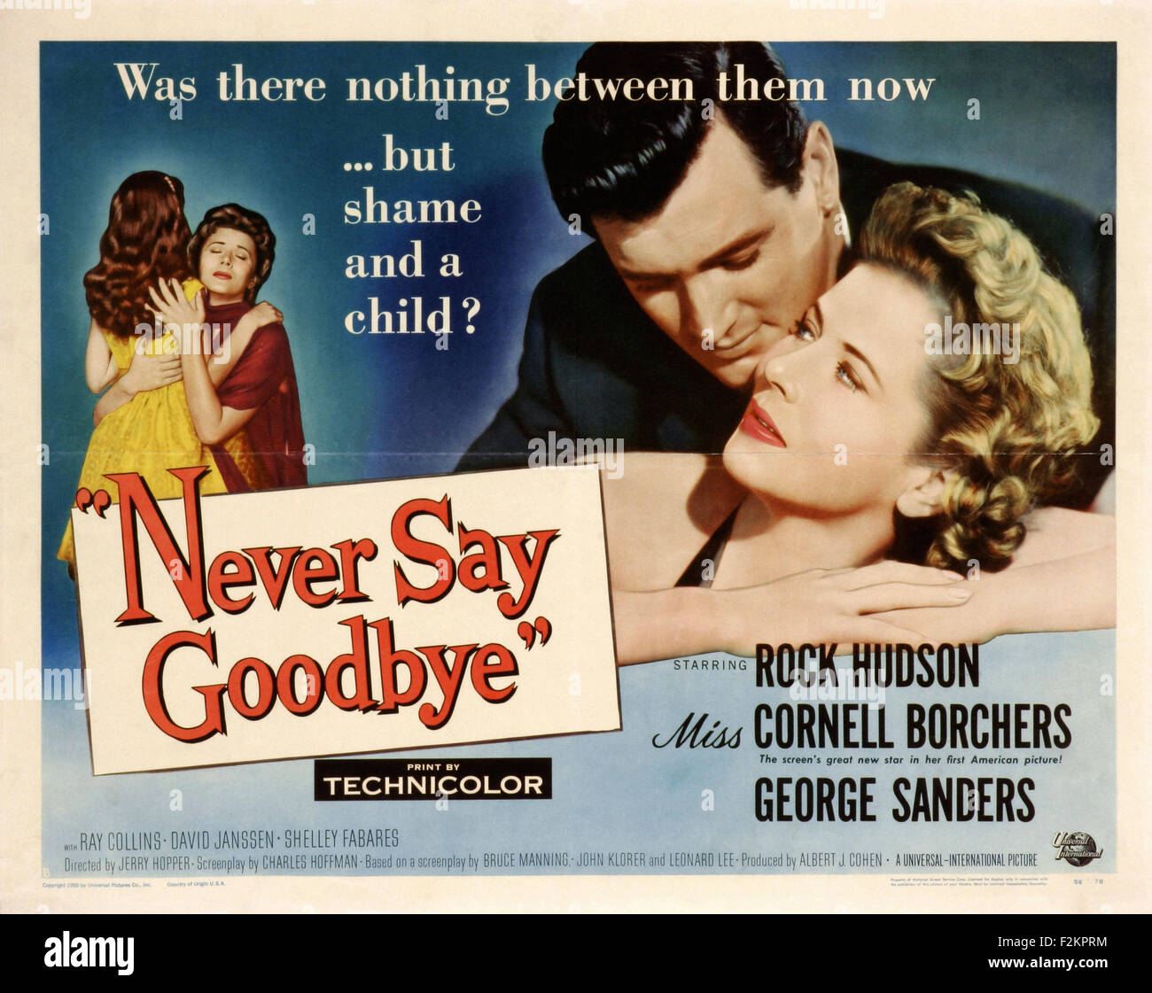 Nunca Digas Adiós (1956) - póster de película Foto de stock