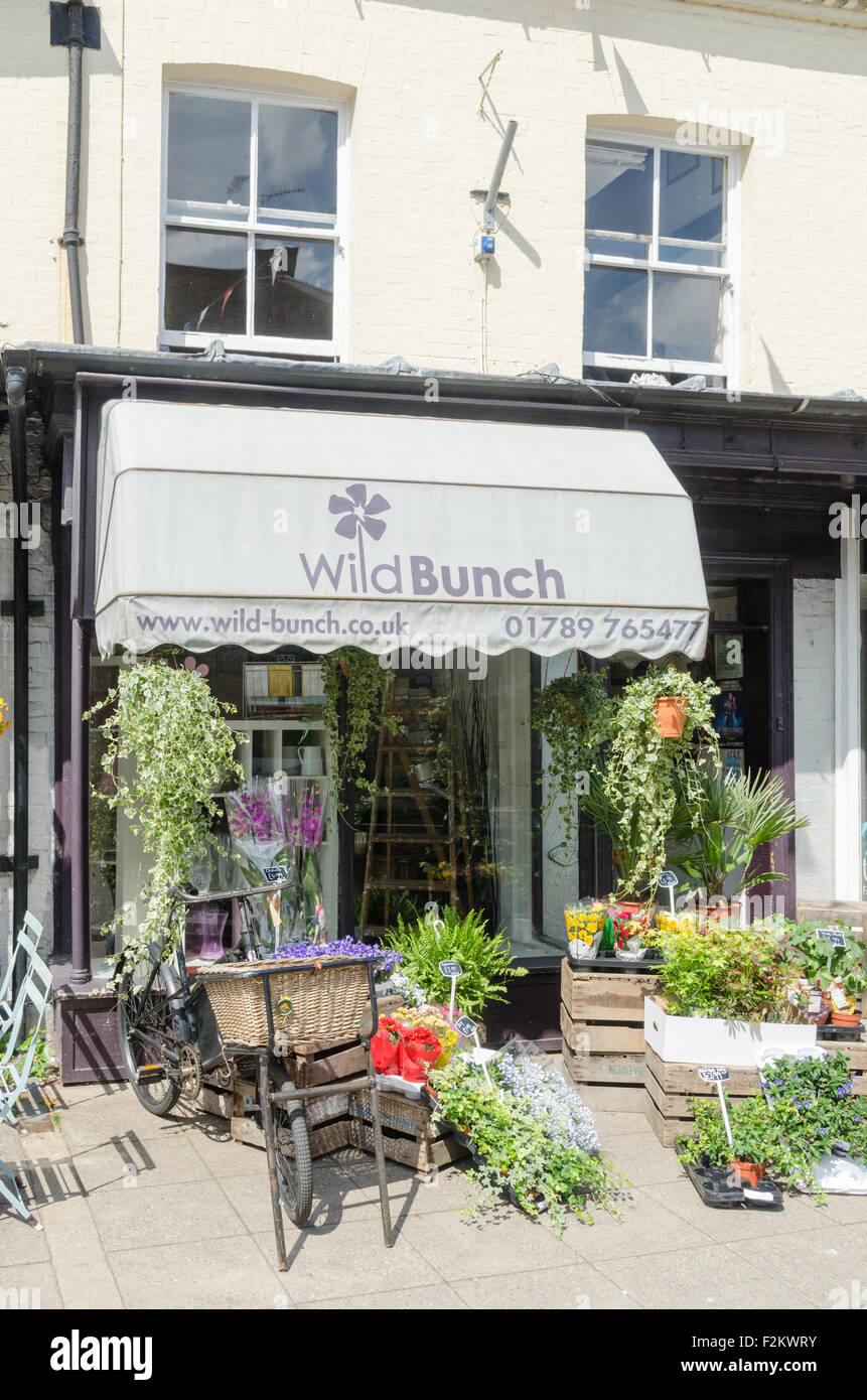 Wild Bunch floristería en Alcester, Warwickshire Foto de stock