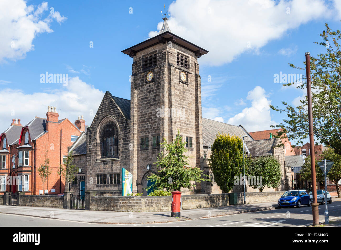 El grado II, se encuentra la Iglesia Metodista, West Bridgford, Nottinghamshire, Inglaterra, Reino Unido. Foto de stock