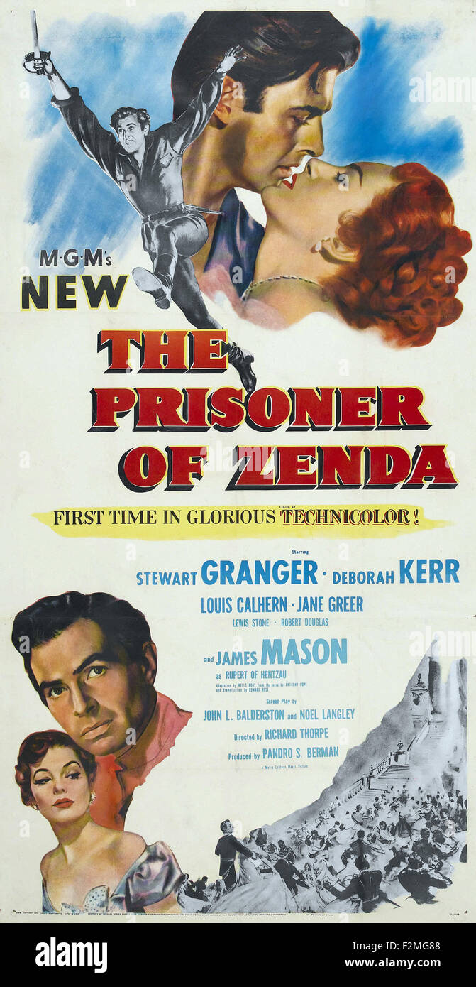 Prisionero de Zenda, La (1952) - póster de película Foto de stock