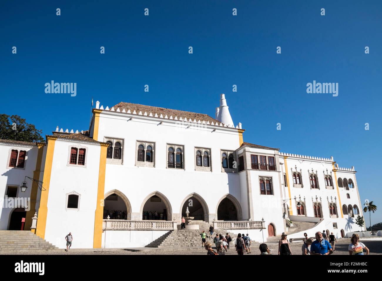 Palacio Real de Sintra Portugal Foto de stock