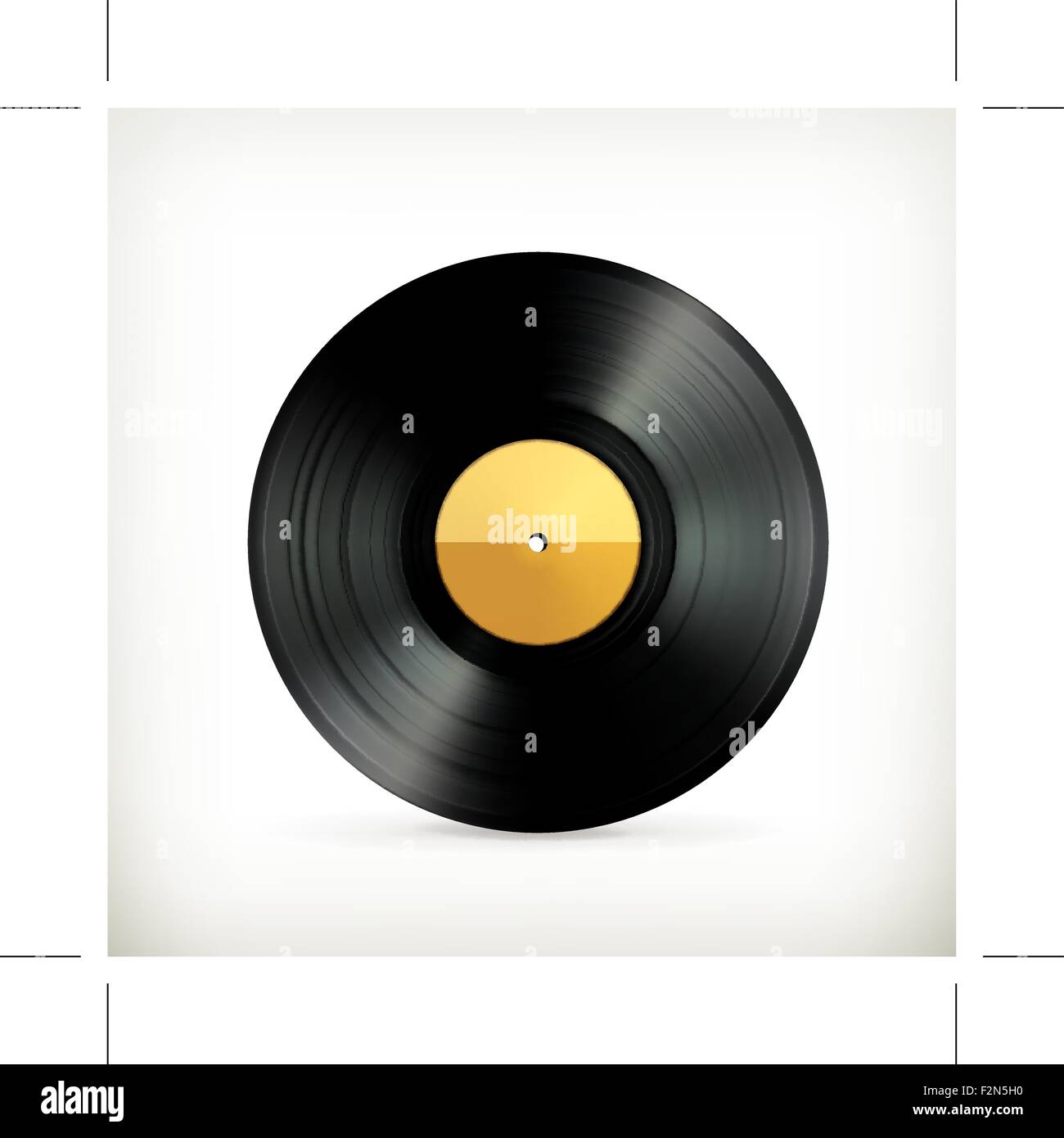 Un Disco LP De Vinilo Típica Con Un Labell En Blanco Sobre Un Fondo Blanco.  Ilustraciones svg, vectoriales, clip art vectorizado libre de derechos.  Image 39620760