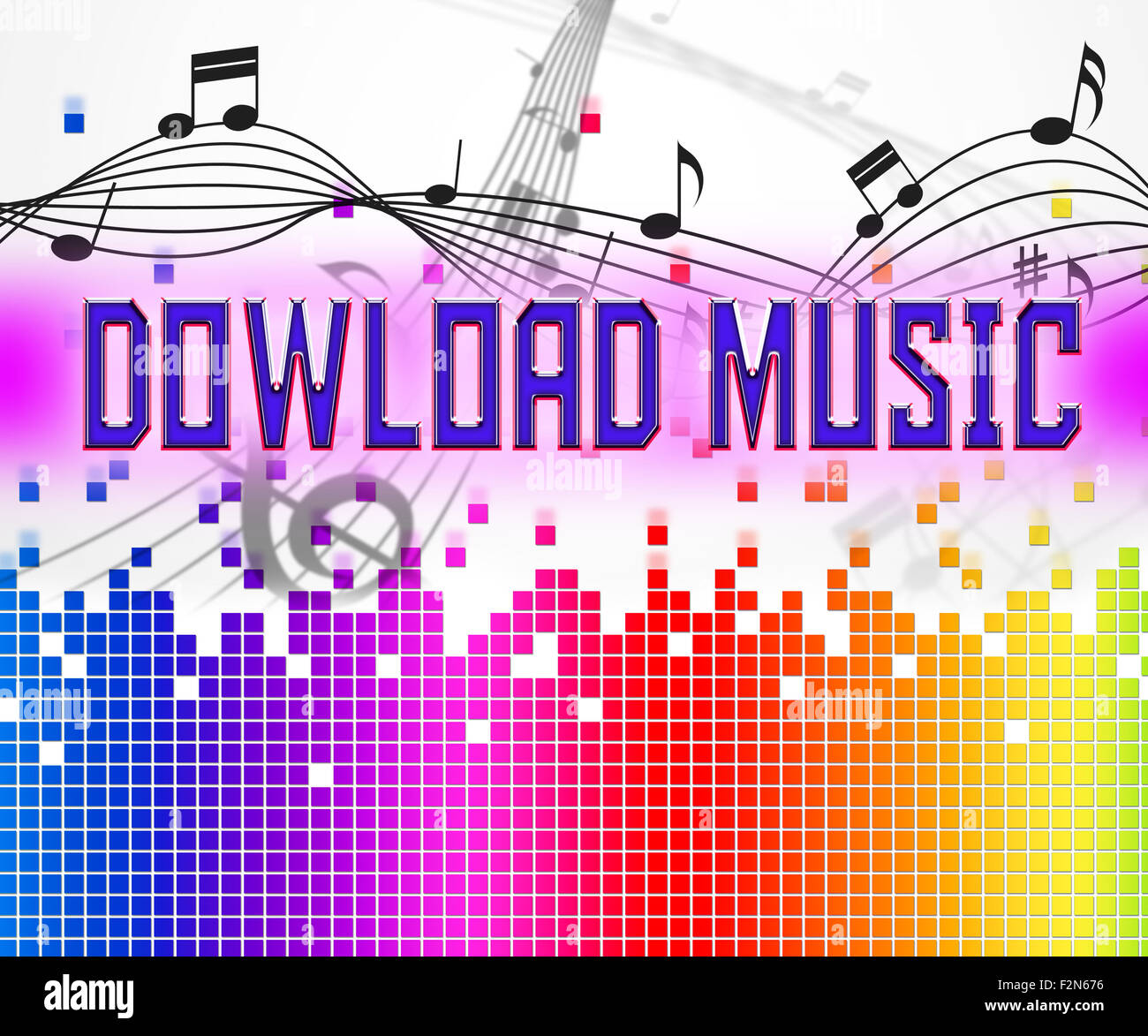 Descargar música que representan las pistas de sonido y Web Fotografía de  stock - Alamy