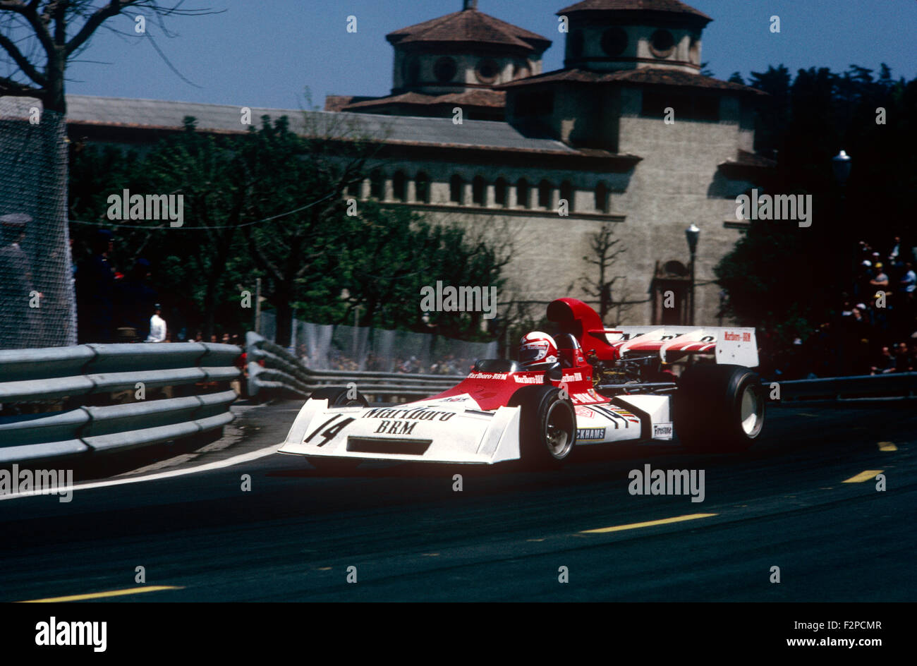 Clay Regazzoni en su BRM 1973 Foto de stock