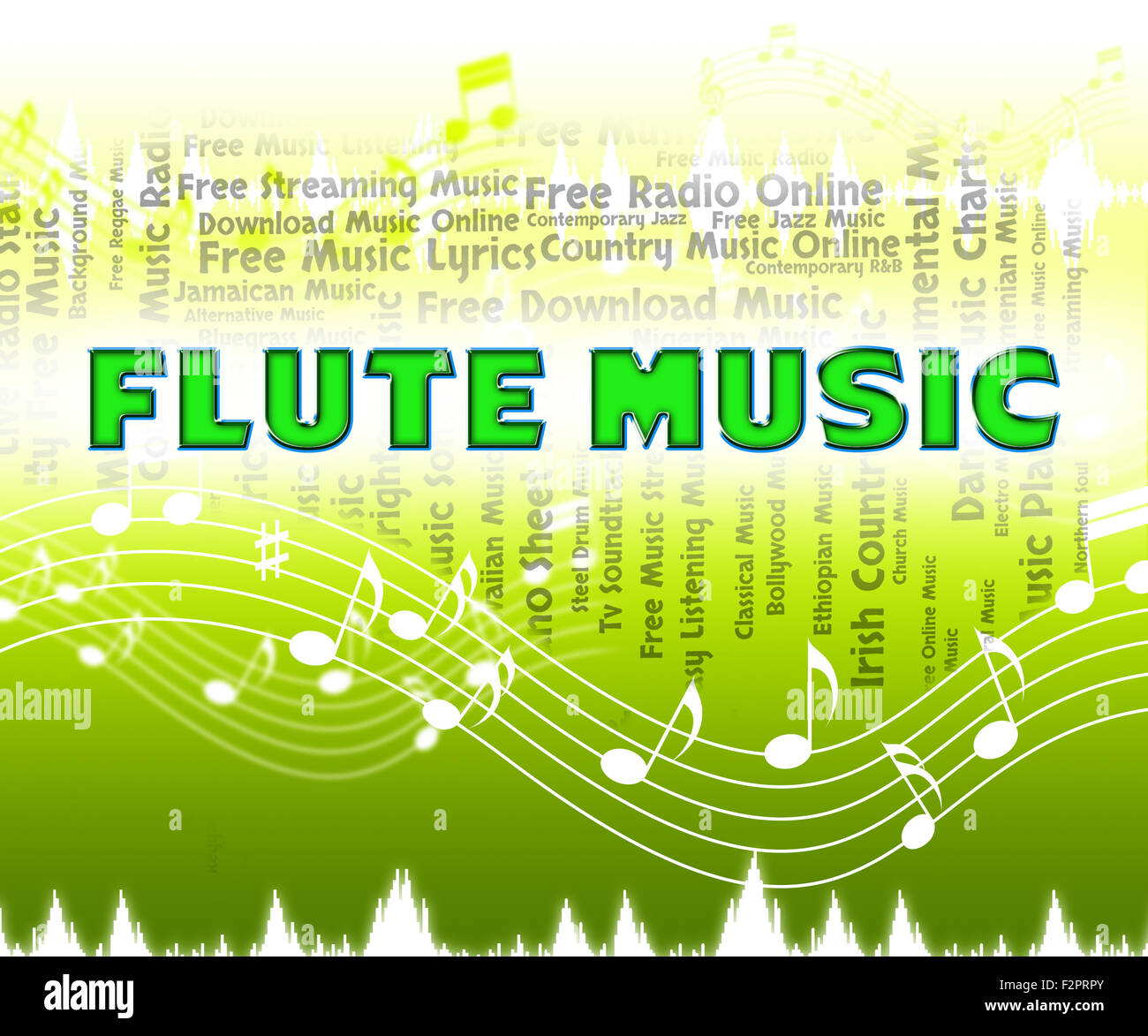 Significado de música de flauta y la melodía de la pista de sonido  Fotografía de stock - Alamy