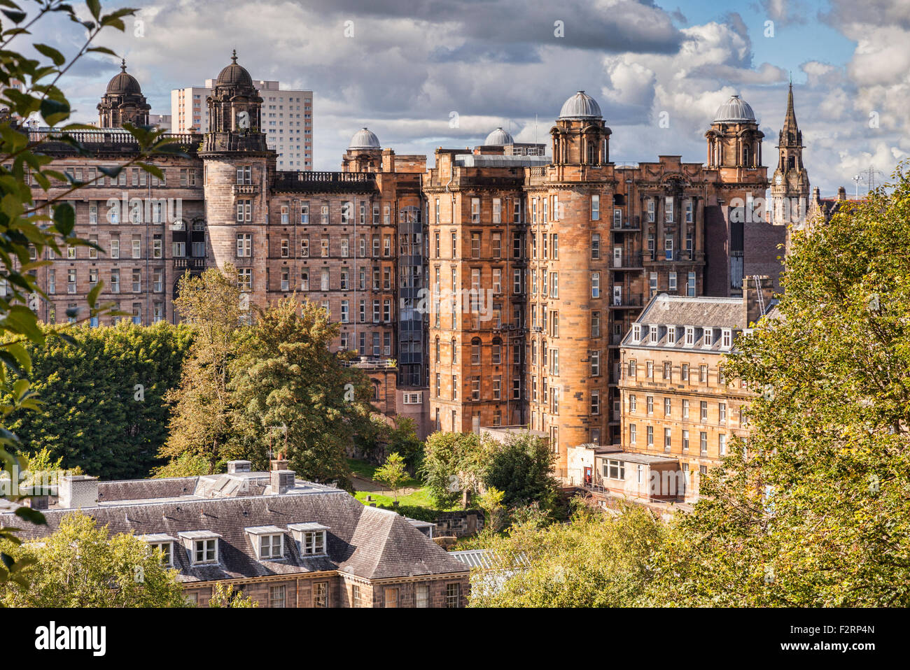Glasgow Royal Infirmary, diseñado por Robert y James Adam, Glasgow, Escocia, Reino Unido. Foto de stock