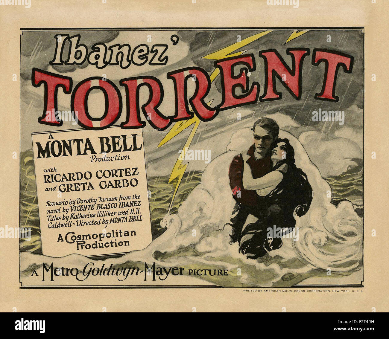 Torrent, el (1926) - póster de película Foto de stock