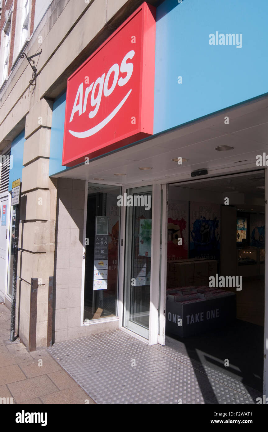 Argos uk catálogo tiendas tienda minorista Foto de stock