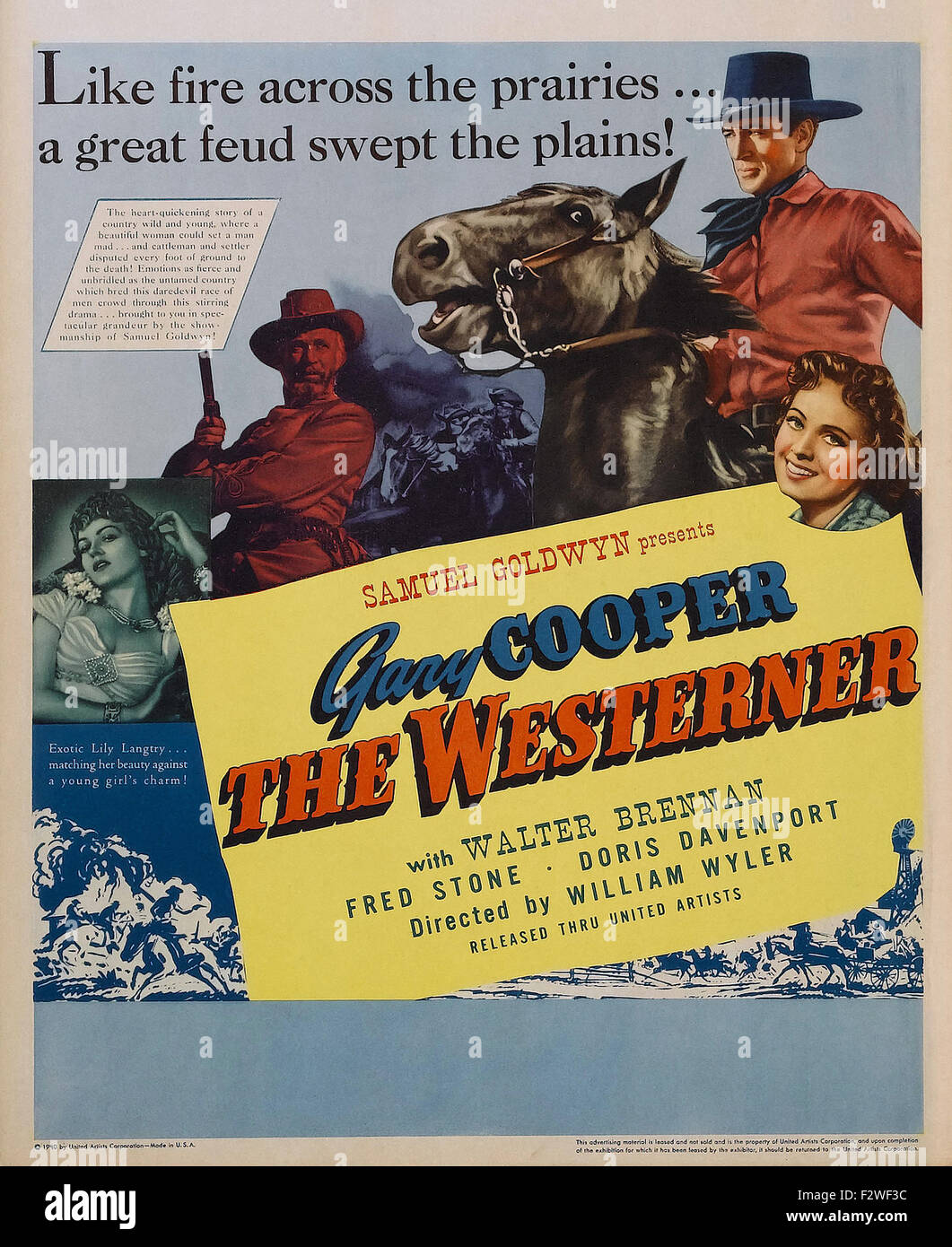 Occidental, La (1940) póster de película Fotografía de stock Alamy