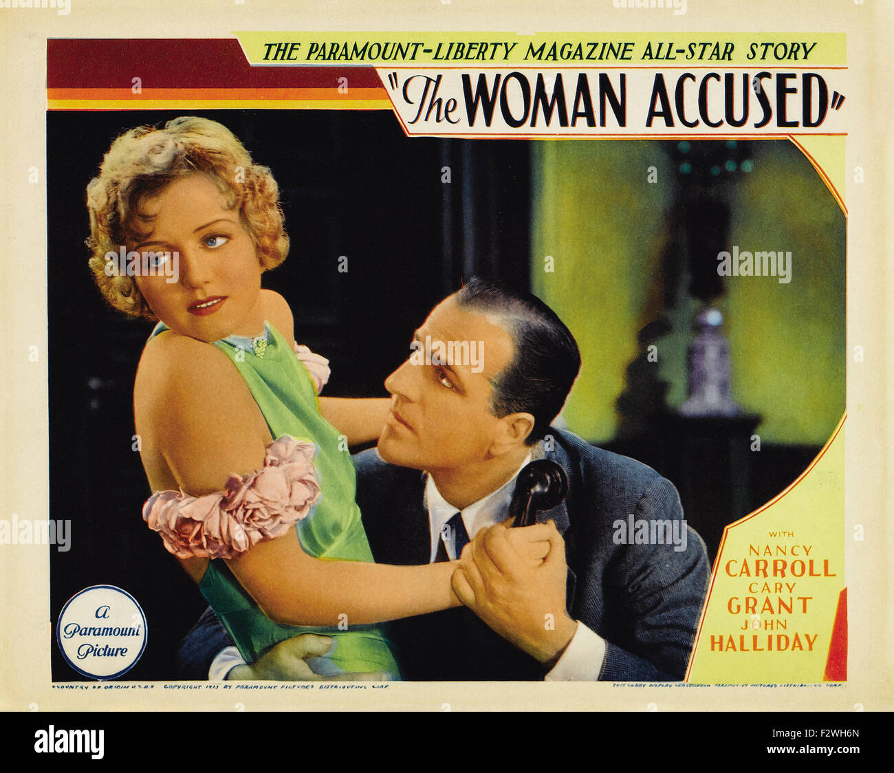 Mujer acusada, el póster de película Foto de stock