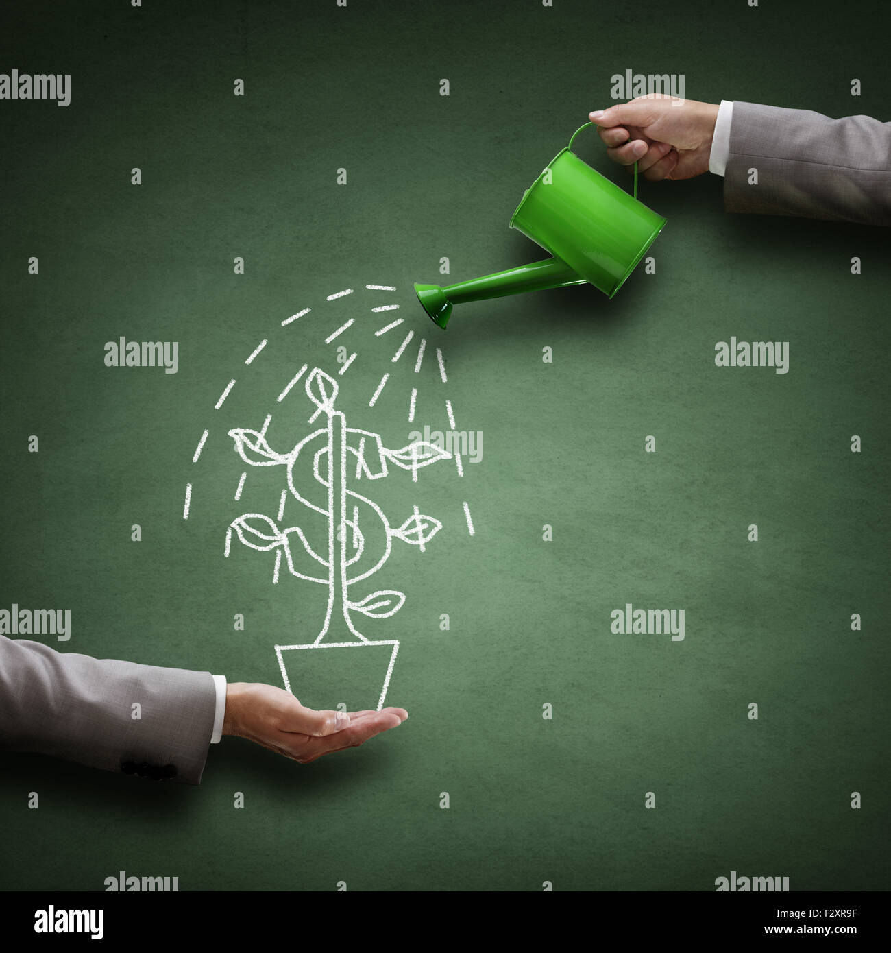 Crecimiento financiero Foto de stock