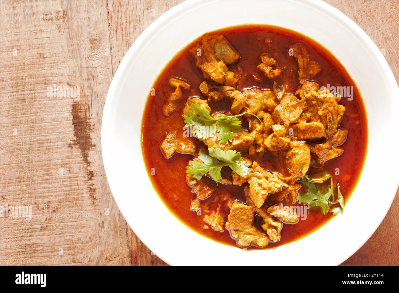 Cordero rogan josh, Cordero al curry, cocina india Foto de stock