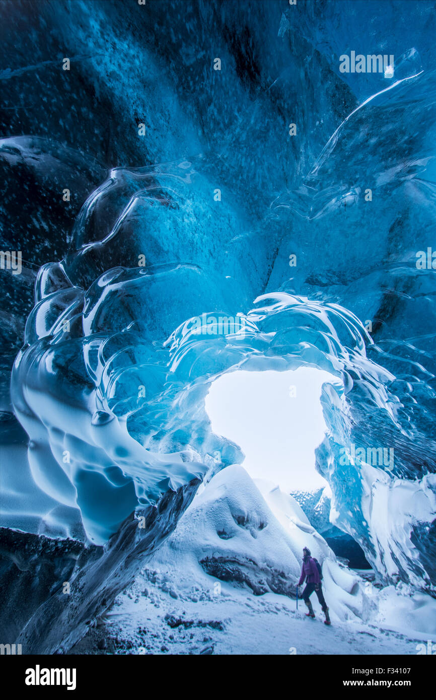 Glaciar Breidamerkurjokull, este de Islandia Foto de stock