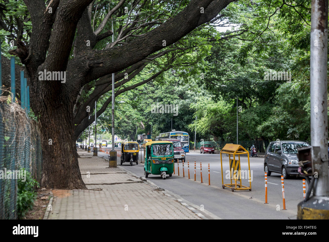 Kasturba Road, Bengaluru, Karnataka, India Foto de stock