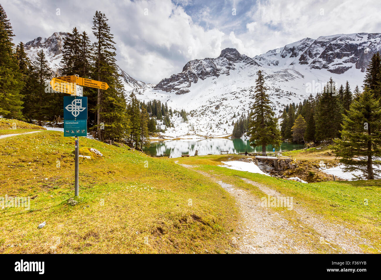 Gantrischseeli, Cantón de Berna, Suiza, Europa. Foto de stock