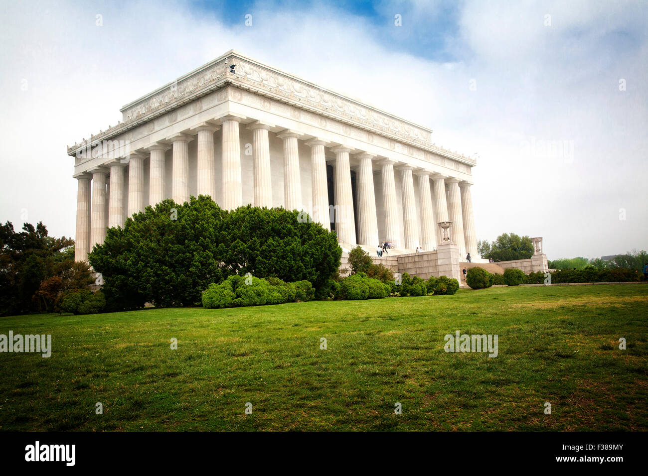 El Lincoln Memorial en el National Mall, en Washington DC. Foto de stock