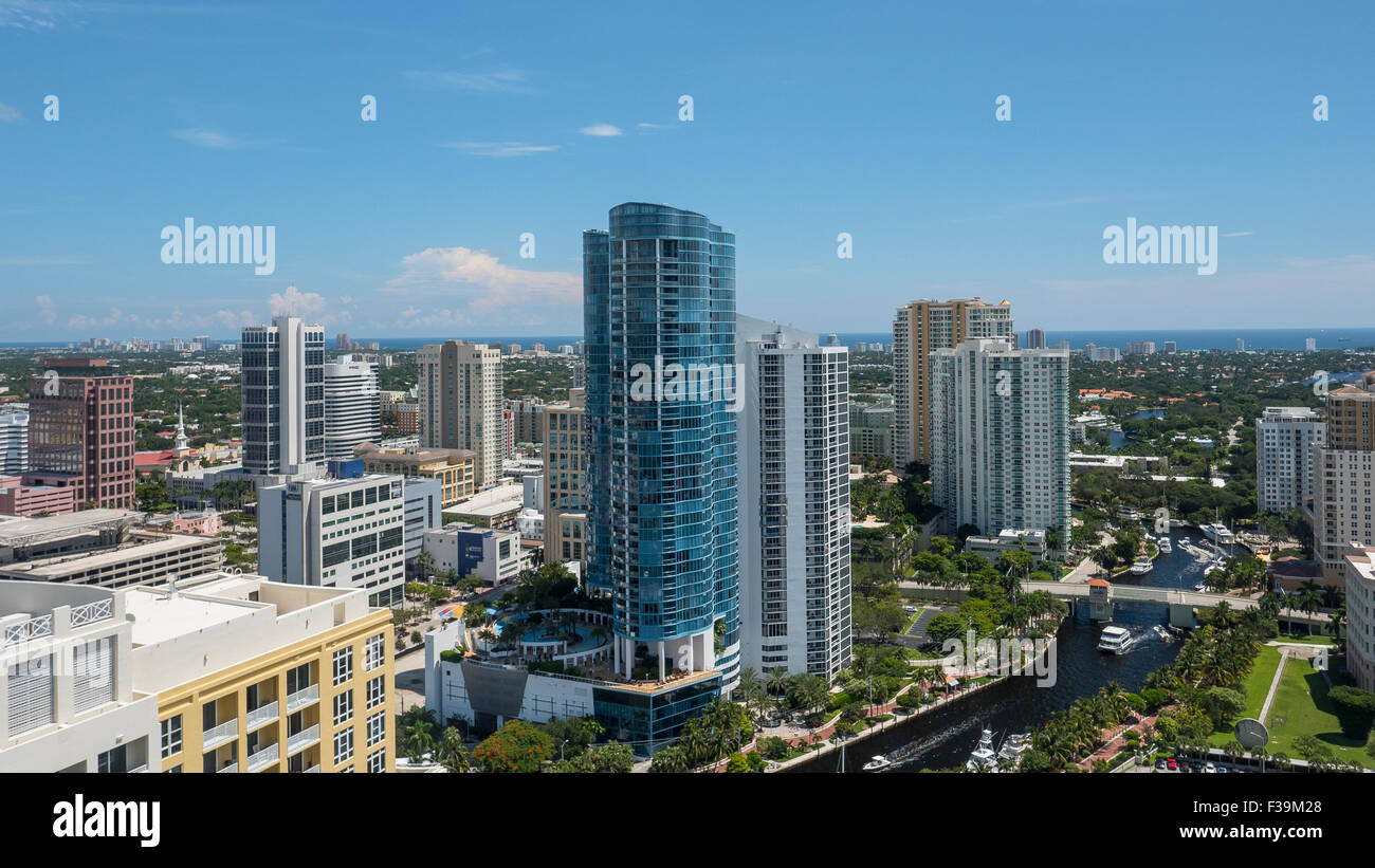 Paisaje urbano, Fort Lauderdale, Florida, Estados Unidos, EE.UU. Foto de stock