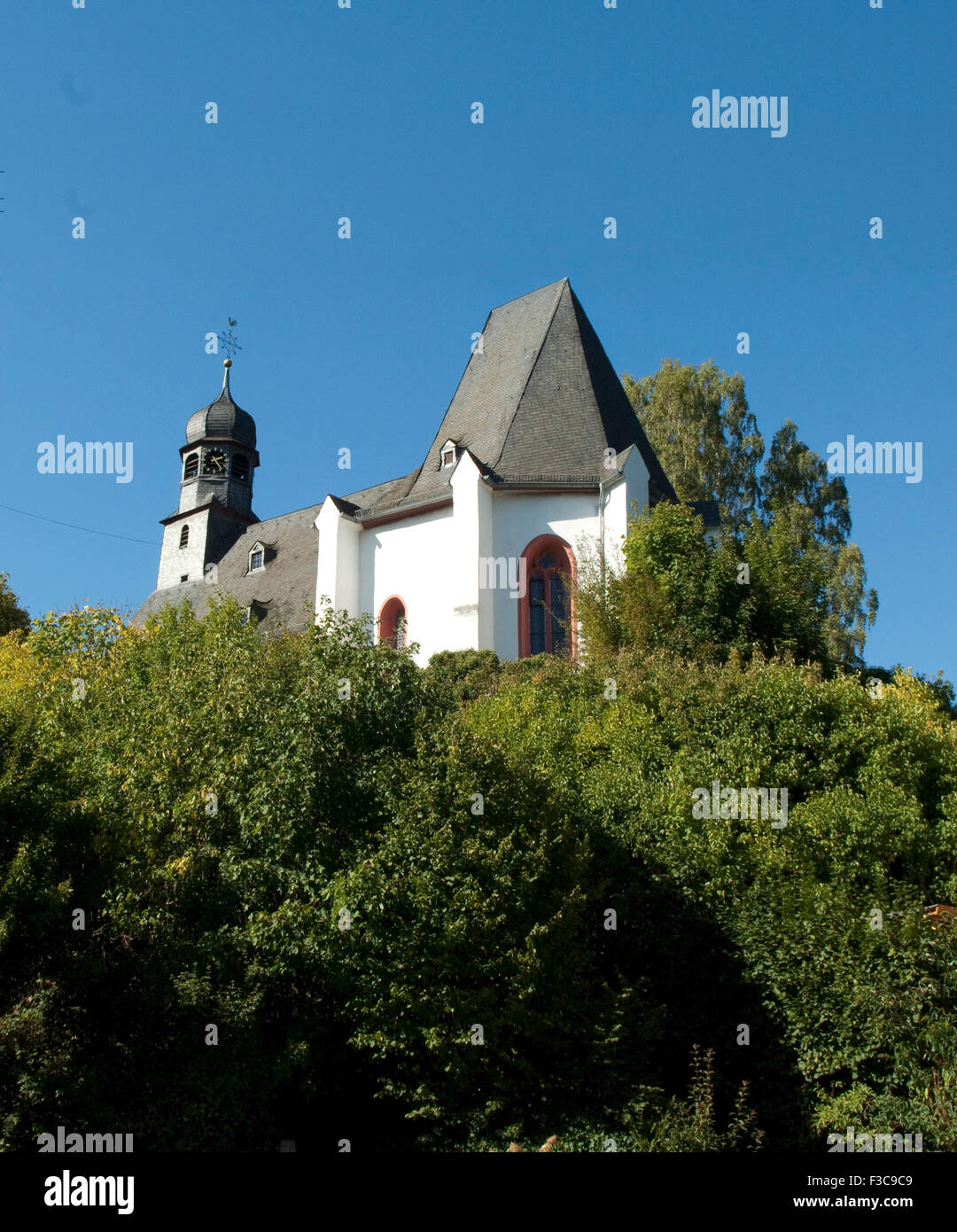 Kirche, Kirchen, Oberauroff, Idstein Foto de stock