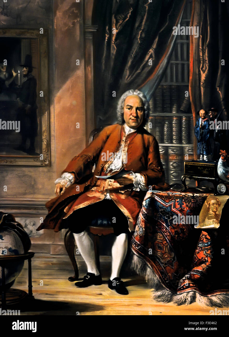 Retrato de Joan Jacob Mauricius, Gobernador General de Suriname 1741 Cornelis Troost 1696 - 1750 Holanda Holandesa Foto de stock