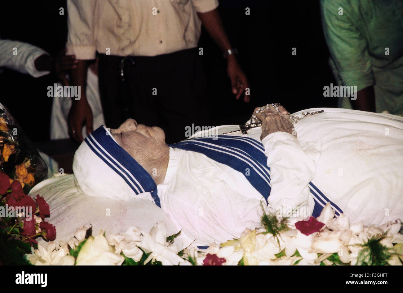 La Madre Teresa murió a la edad de 87 años el 5 de septiembre de 1997 Foto de stock