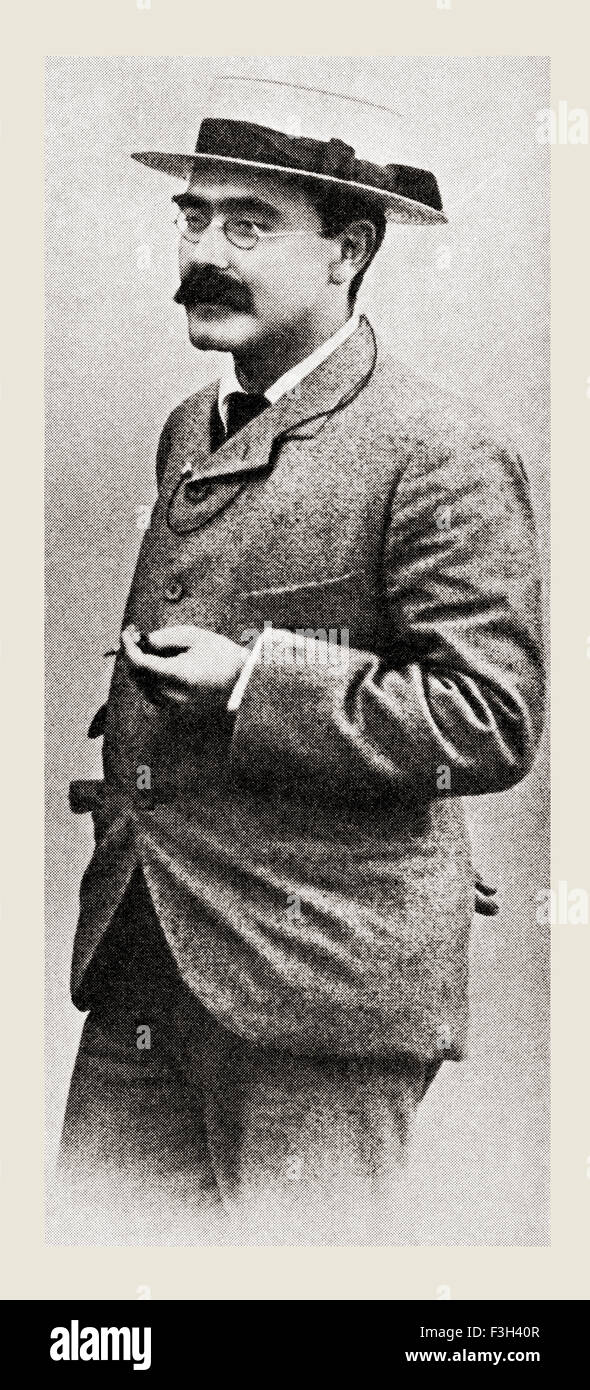 Joseph Rudyard Kipling, 1865 - 1936. Inglés escritor de cuentos, poeta,  periodista y novelista Fotografía de stock - Alamy