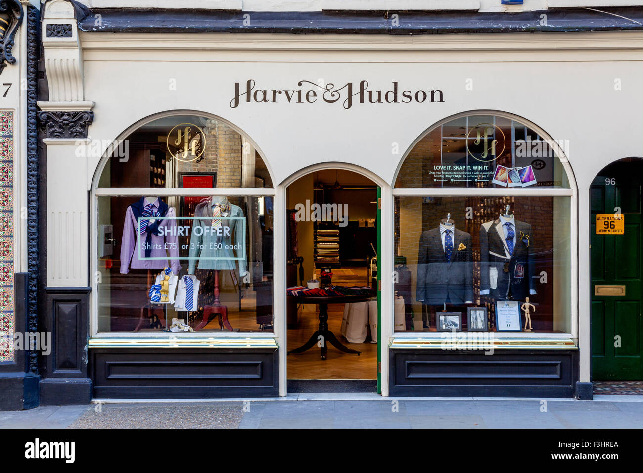 Harvie & Hudson tienda de ropa de hombre, Jermyn Street, Mayfair