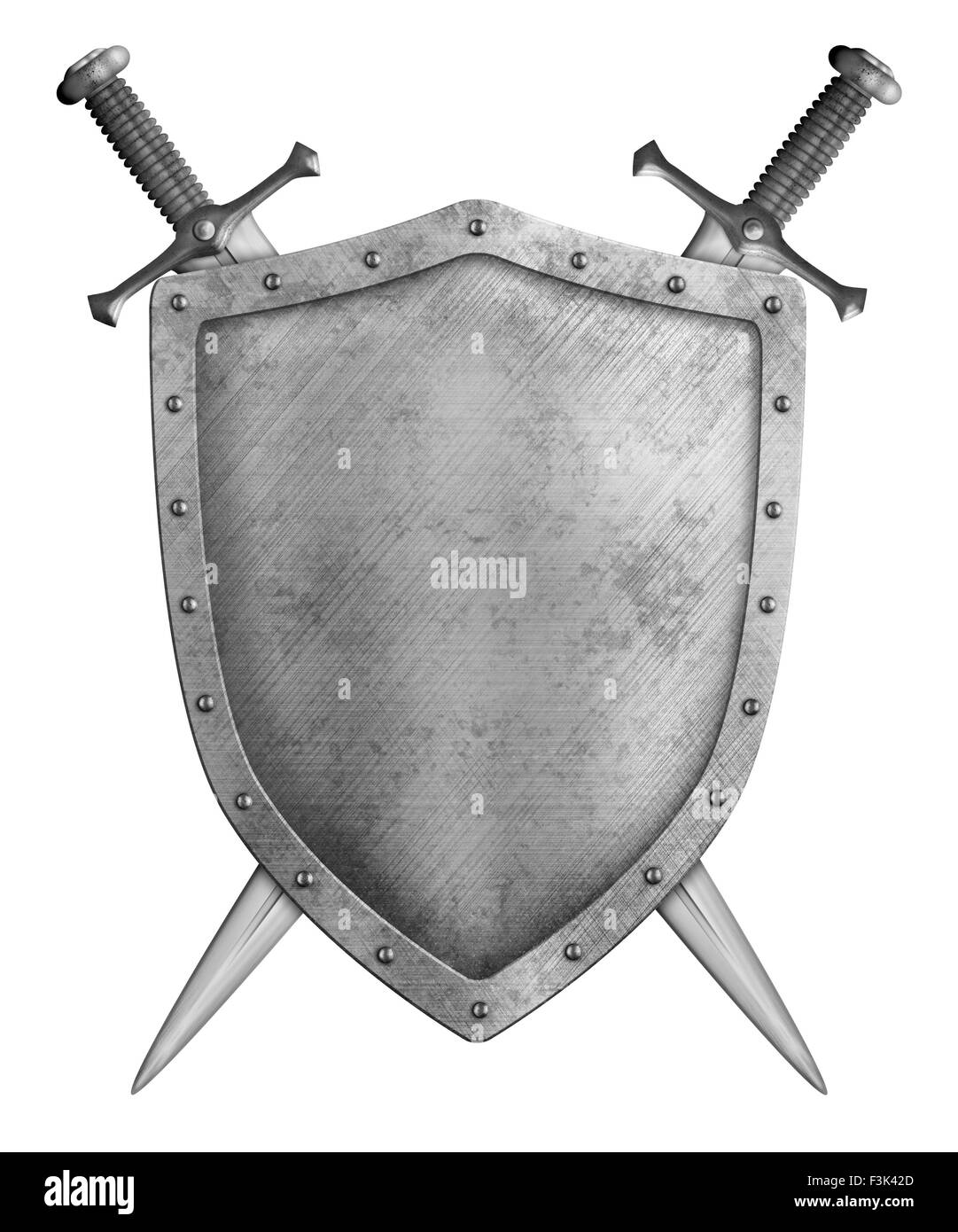 Escudo espada caballero medieval Imágenes de stock en blanco y negro - Alamy