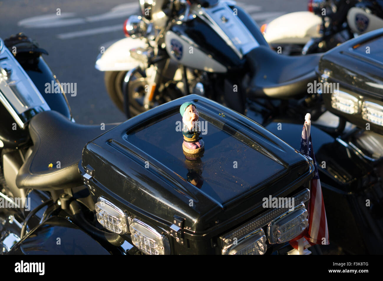Alameda motos policiales Foto de stock
