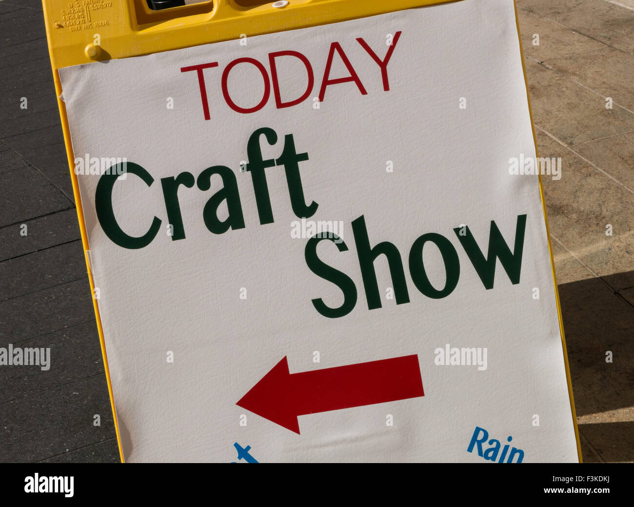 Craft Show firmar, EE.UU. Foto de stock