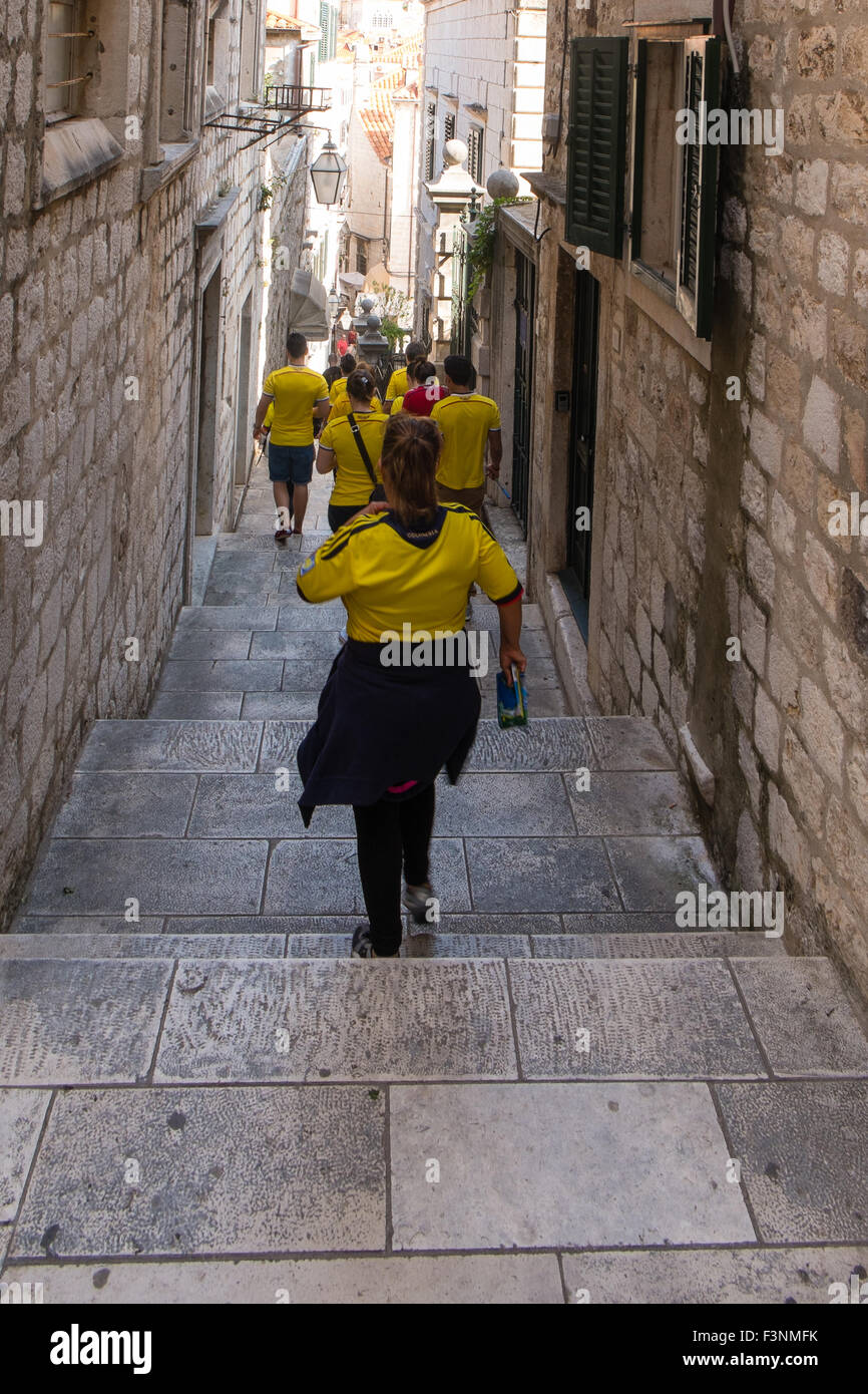 Pasos de Dubrovnik Foto de stock