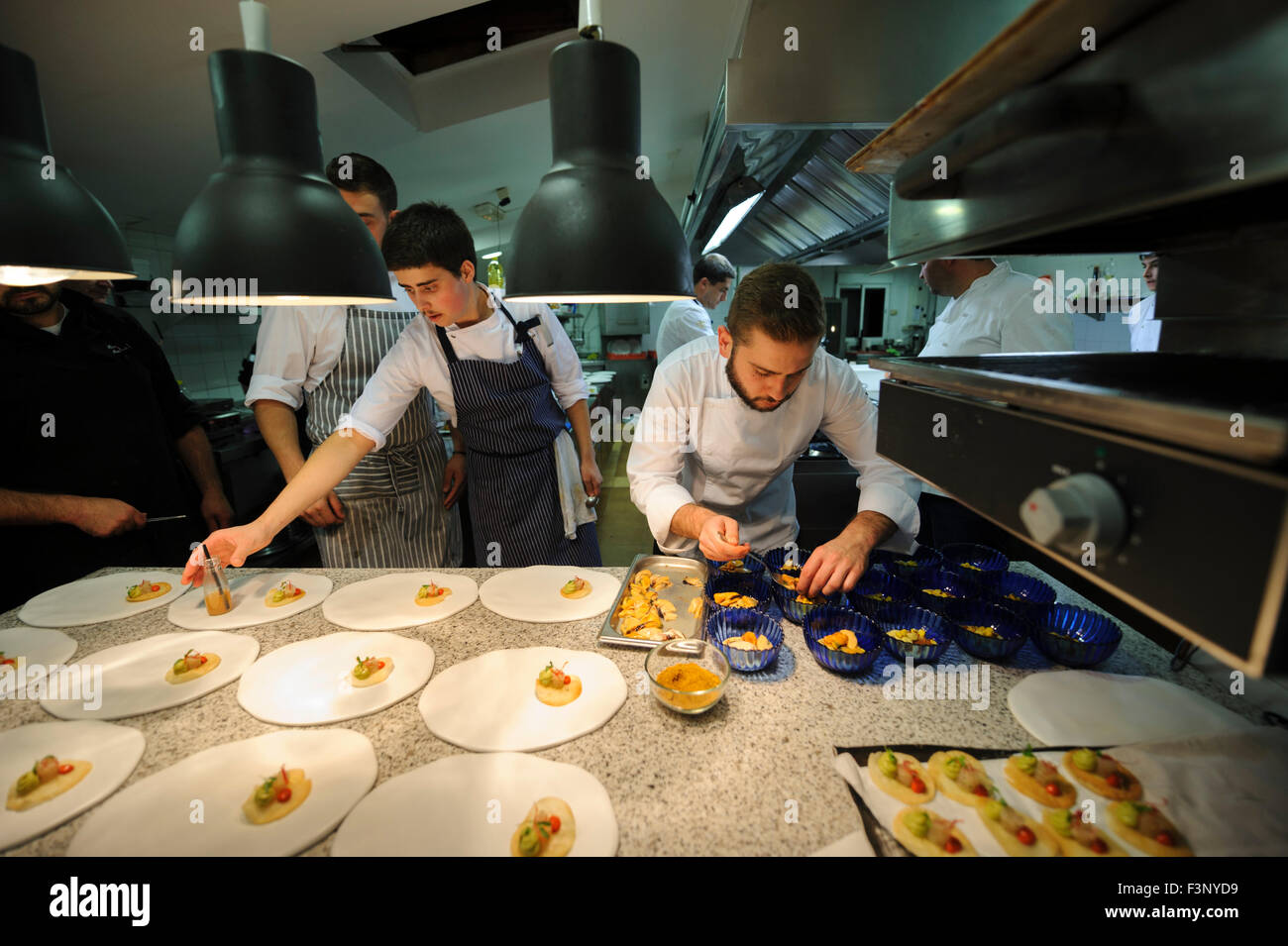 Chapado de chefs gourmet food Foto de stock