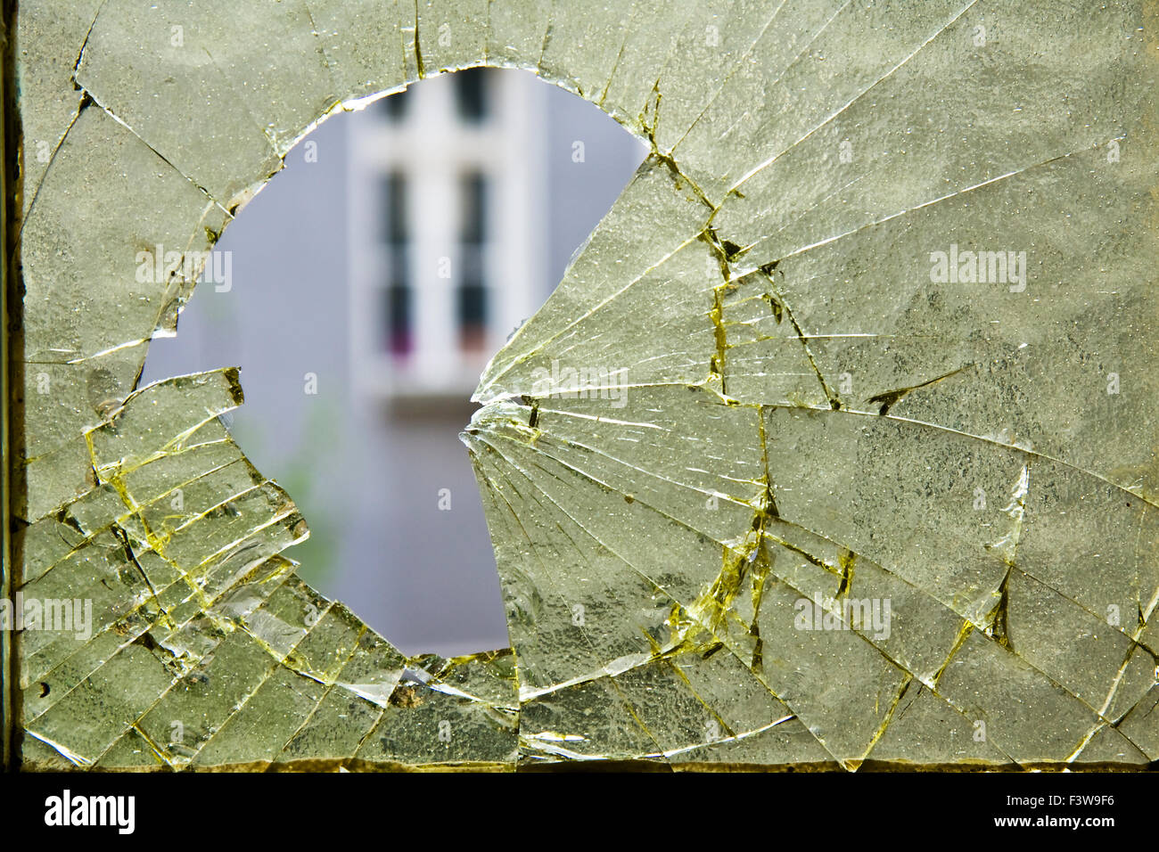 Ventanas, trozos de vidrio, Foto de stock