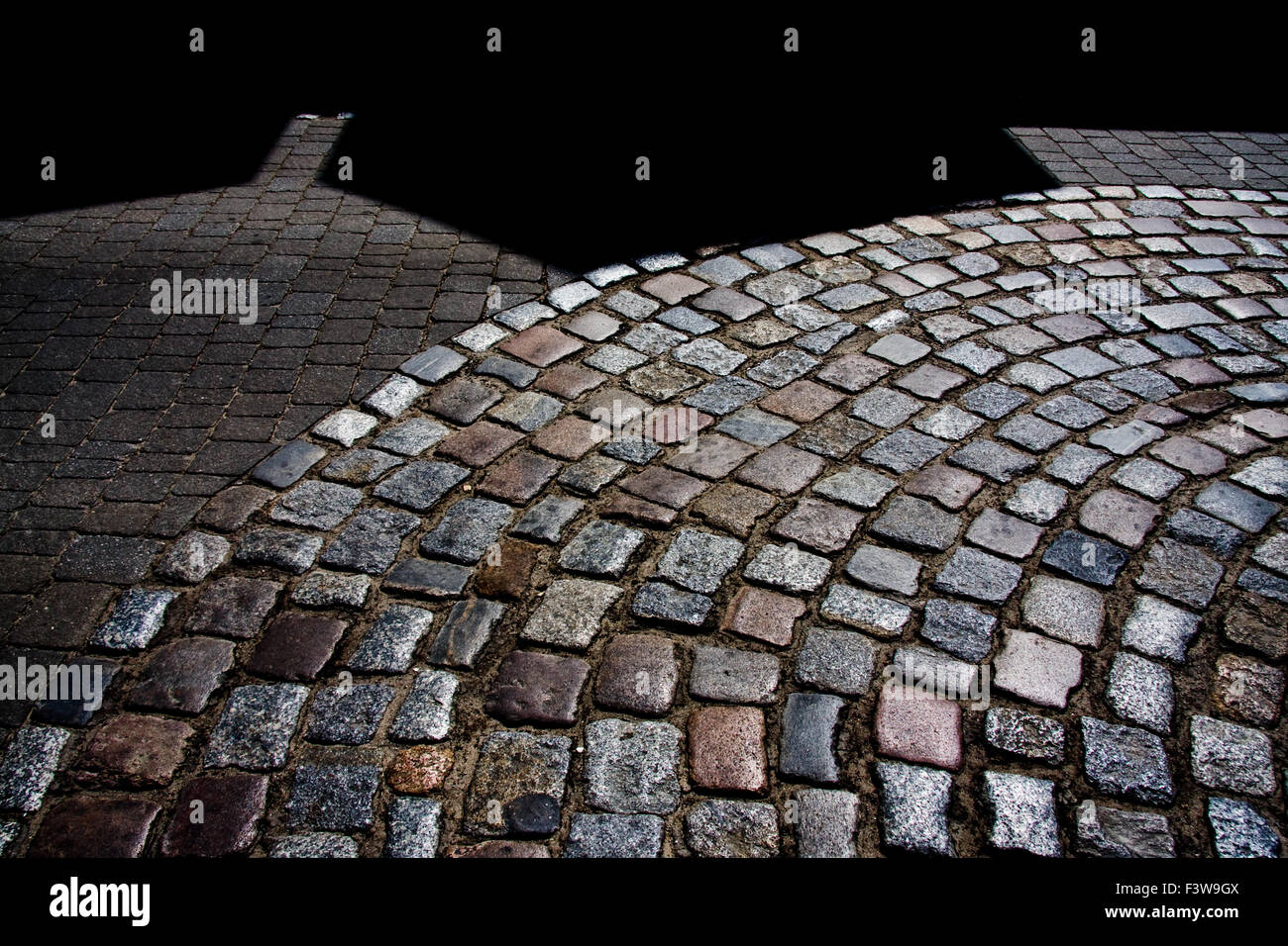 Pavimentación, pavimentación de calles Foto de stock