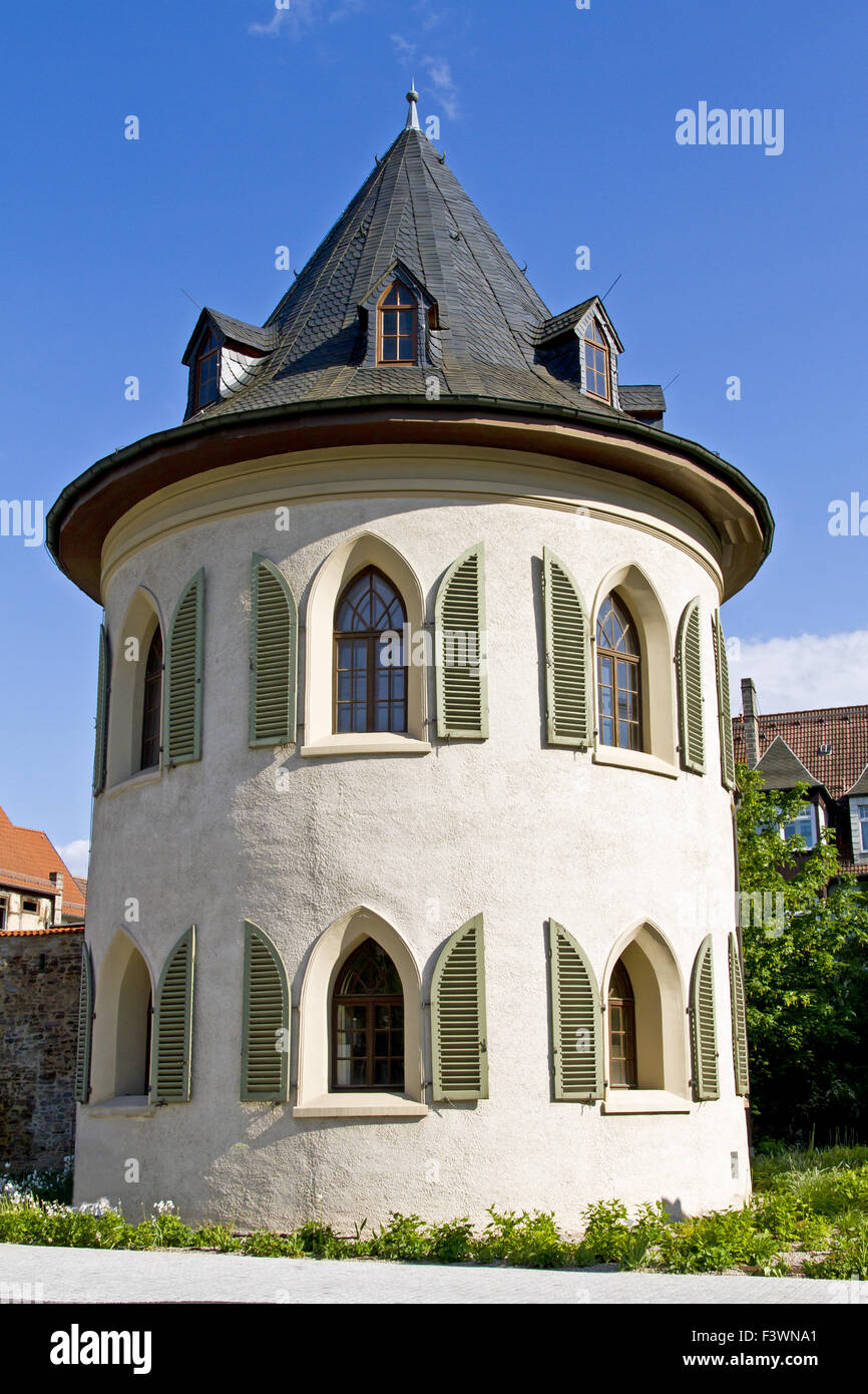 Torre campanario en Pößneck, Turingia Foto de stock