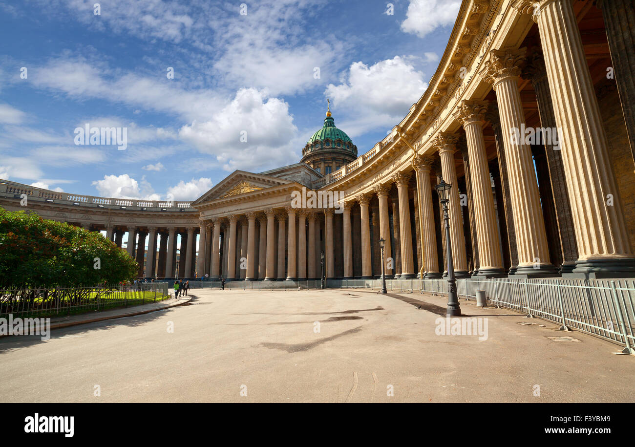 La Catedral de Kazan en San Petersburgo Foto de stock