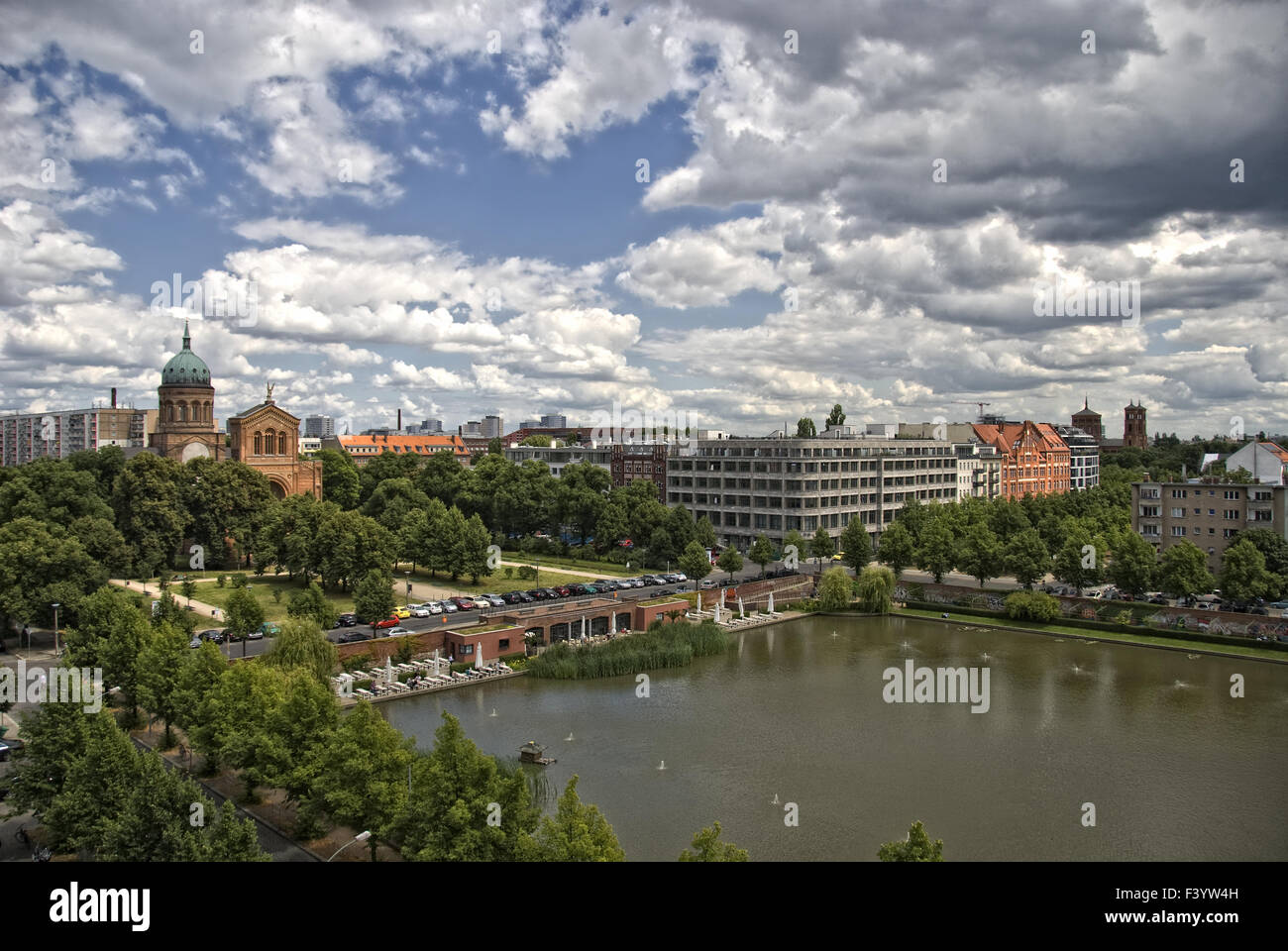 Ángel Piscina Berlin Foto de stock