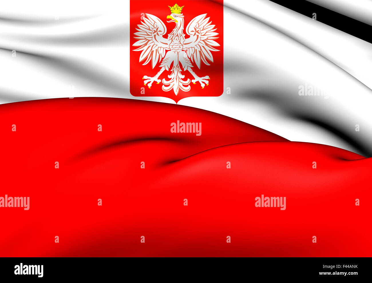 Bandera de Polonia Foto de stock
