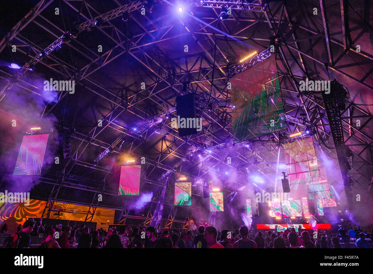 Una vista general durante el año 2015 la vida es bella festival en Las Vegas Foto de stock