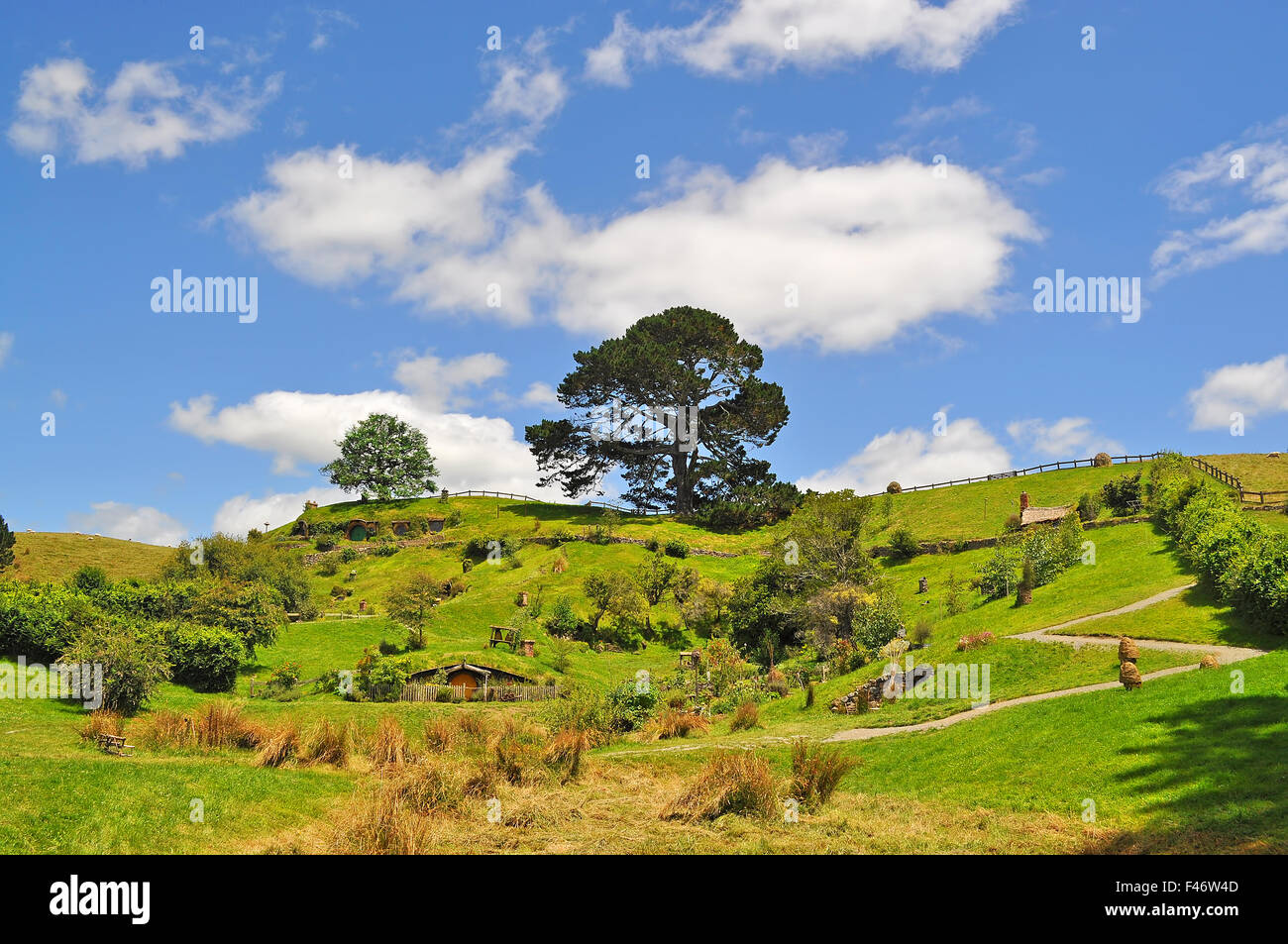 Hobbiton, Shire, Nueva Zelanda Foto de stock
