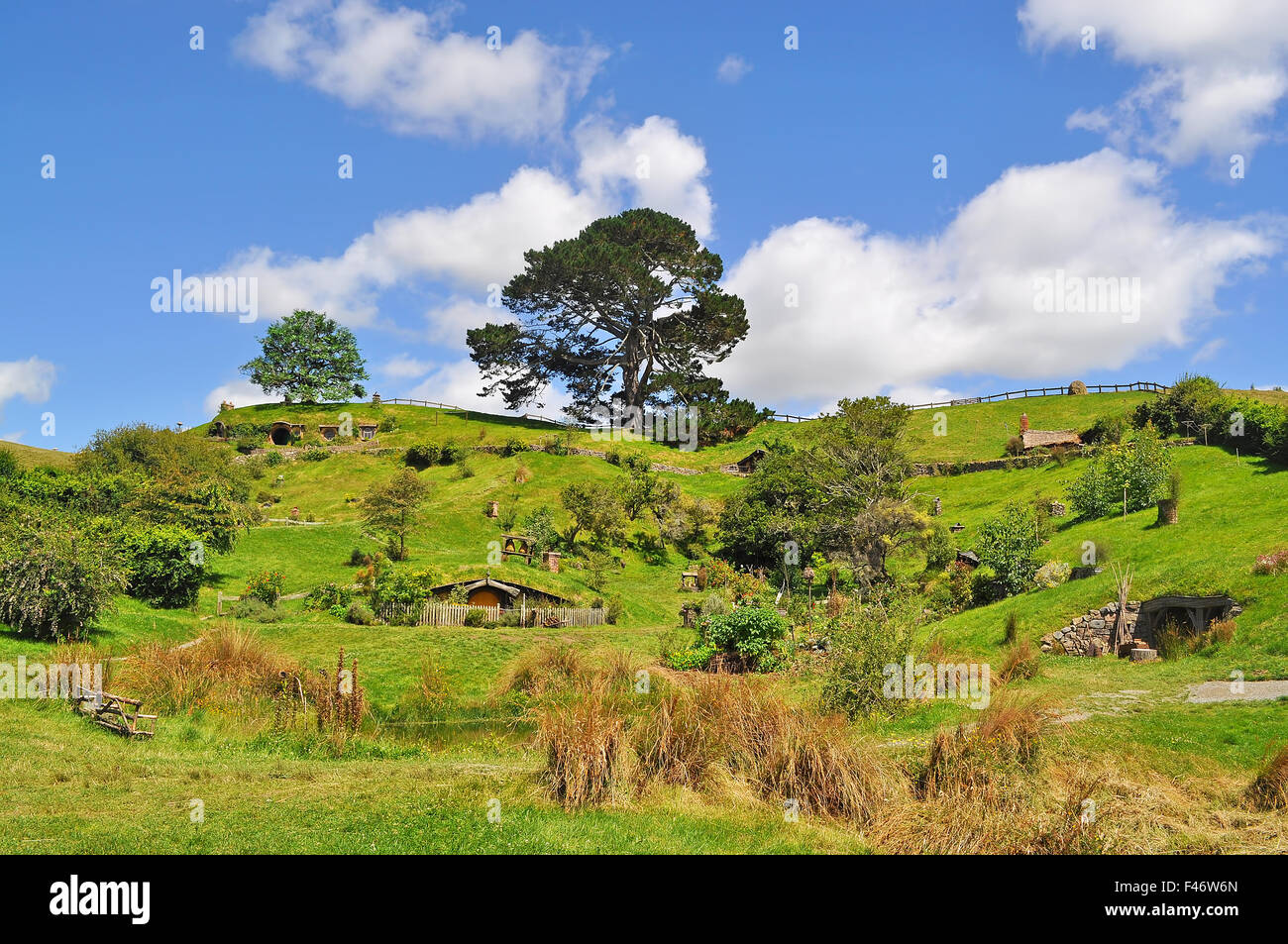 Hobbiton, Shire, Nueva Zelanda Foto de stock